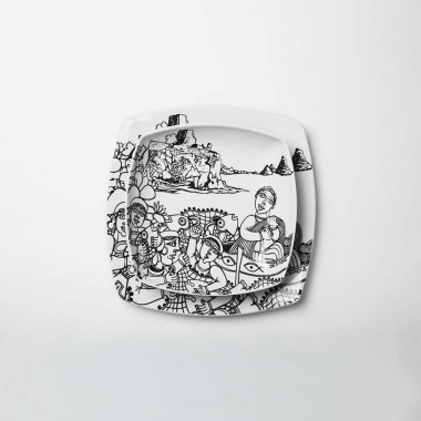 Squared Plate Aci Castello Squared Plate Aci Castello